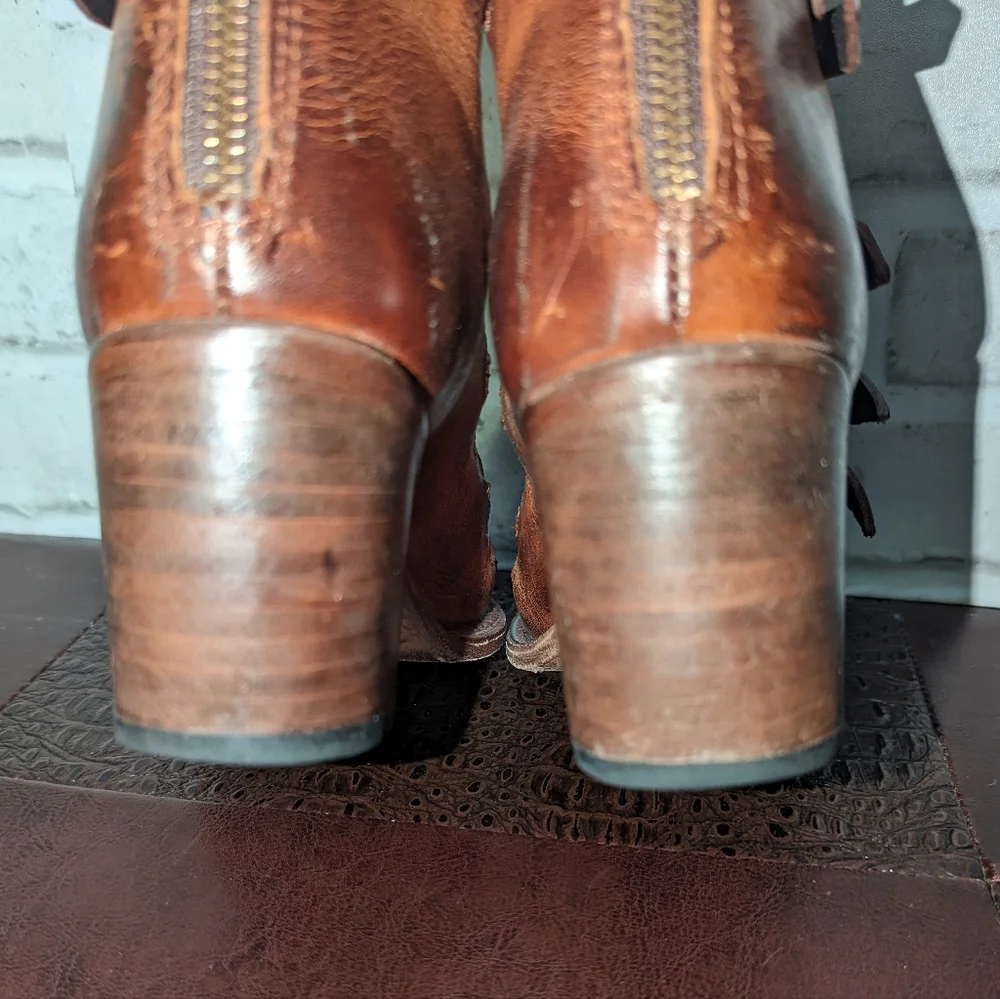 Freebird Quinn Brown Sandals by Steven Size 6